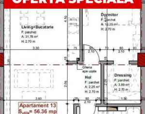 Apartament 2 camere, 65 mp, parcare subterana, gradina, Borhanci