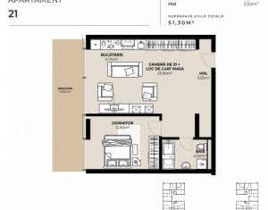 Apartament 2 camere, zona Garii, imobil de lux cu Mall la primele etaje !