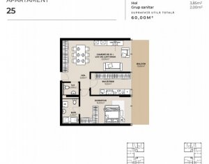 Apartment 2 rooms for sale in Cluj-napoca, zone Dambul Rotund