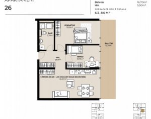 Apartament 3 camere, zona Garii, imobil de lux cu Mall la primele etaje !