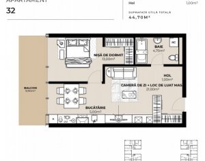 Apartament 2 camere, zona Garii, imobil de lux cu Mall la primele etaje !