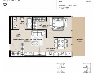 Apartament 2 camere, zona Garii, imobil de lux cu Mall la primele etaje !