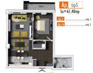  Apartament spatios, balcon, parcare, imobil nou, zona strazii Fabricii