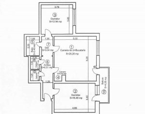 Apartment 3 rooms for sale in Cluj-napoca, zone Manastur