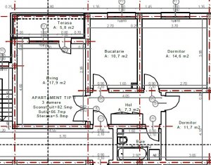 Apartament modern cu 3 camere, 2 parcari, cartier Buna Ziua