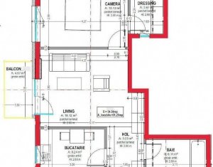 Apartament 2 camere, centru, semifinisat, constructie noua, parcare subterana